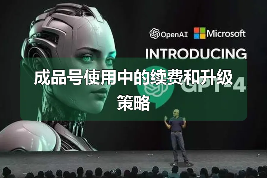 成品号使用中的续费和升级策略